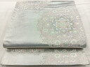 平和屋着物◎六通柄袋帯 唐織 宝相華 金銀糸 正絹 逸品 BAAQ9805cm(4)
