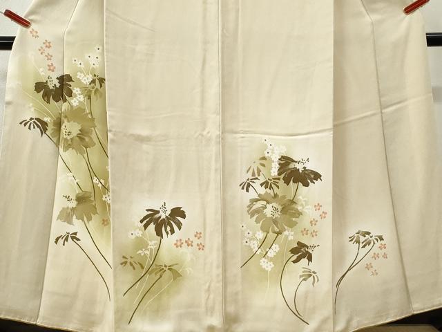 平和屋着物●訪問着　ろうけつ染　草花文　暈し染め　正絹　逸品　CABI3123yc heiwaya-11242739 平和屋 サンプル画像3