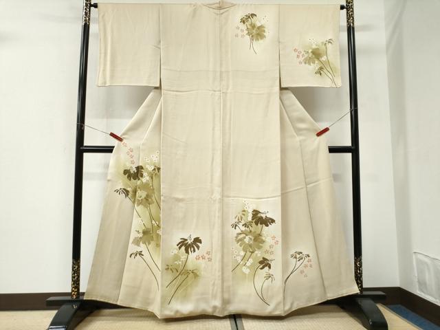 平和屋着物●訪問着　ろうけつ染　草花文　暈し染め　正絹　逸品　CABI3123yc heiwaya-11242739 平和屋 パッケージ画像
