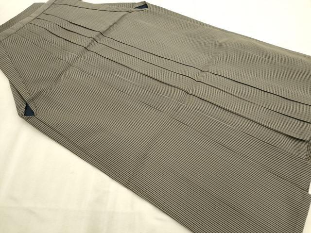 平和屋着物■男性　行灯袴　縞　正絹　逸品　AABC7286ma