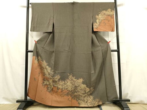 平和屋着物■訪問着 草葉文 金彩 正絹 逸品 DAAP9289ma 平和屋着物■訪問着 草葉文 金彩 正絹 逸品 DAAP9289ma