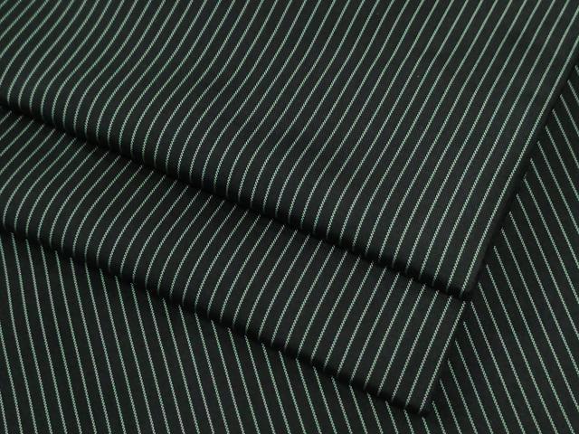 平和屋着物●男性　紬　縞　黒地　ますいわ屋扱い　正絹　逸品　CABC7179yc