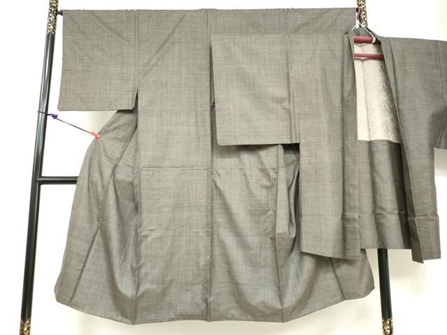 平和屋着物●男性　本場大島紬　アンサンブル　長羽織　100亀甲　総詰め　正絹　逸品　DABB0552ud
