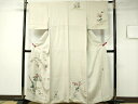 平和屋着物■上質な小紋 作家物 枝花文 暈し染め 正絹 逸品 CAAP7557ev(4)