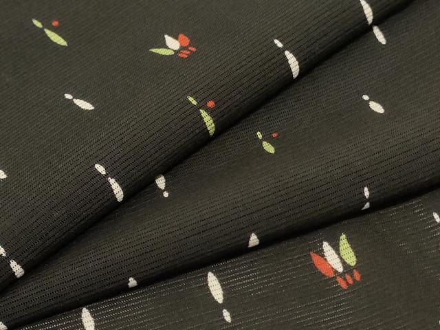 Kimono - 平和屋着物＊夏物　小紋　絽　成物　正絹　逸品　AABE4286jd