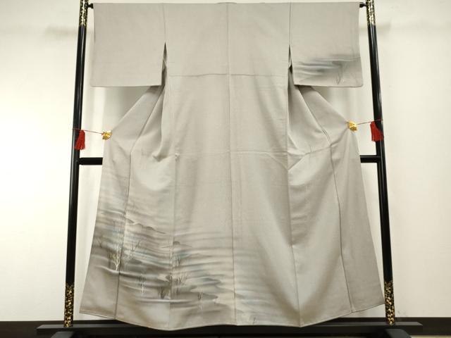 Rakuten - 平和屋着物■訪問着　枝木文　暈し染め　銀彩　正絹　逸品　AABF1970cs