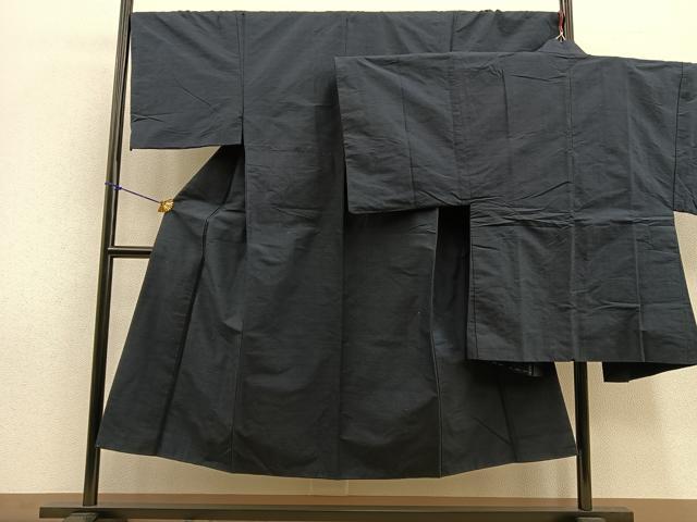平和屋着物●男性 紬 アンサンブル 霞文 正絹 逸品 BAAR2636ph