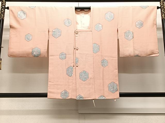 Coat - 平和屋着物∞道行コート　地紋起こし　亀甲花文　正絹　逸品　CAAV5702id