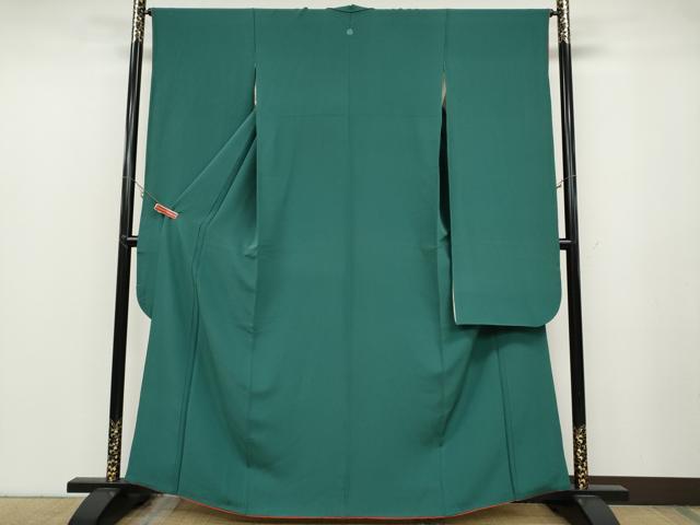 平和屋着物●豪華振袖　青碧色　正絹　逸品　CABB6237ut