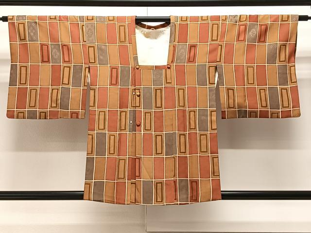 平和屋着物＃道行コート 短冊文 正絹 逸品 CAAV5708id