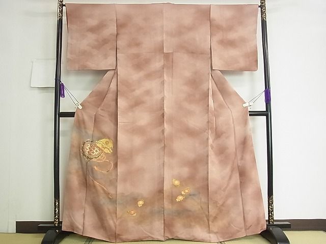 平和屋着物■豪華色留袖　駒刺繍　鏡裏吉祥花文　逸品　DAAF0797ya