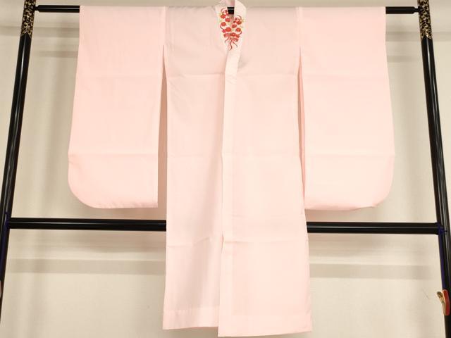 平和屋着物∵女の子　子供　長襦袢　無双仕立て　鹿の子文　半衿刺繍　AABE2091ja