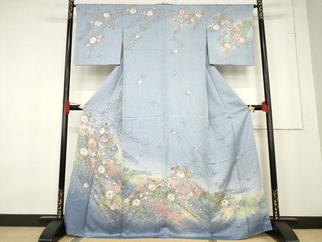 平和屋着物∞道中着　霞文　フクロウ　暈し染め　さが美扱い　ロング丈　正絹　逸品　CABD4719ua コート 道行 女性着物 | 通販・人気ランキング - 価格.com