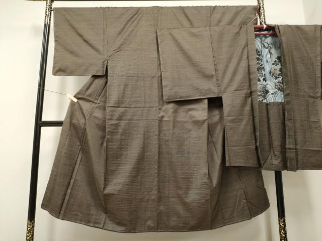 平和屋着物●男性 本場大島紬 アンサンブル 吉祥文 正絹 逸品 CAAM3576hy
