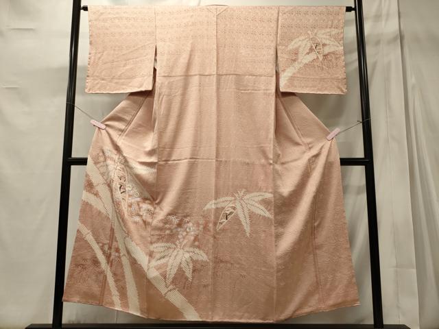 Rakuten - 平和屋着物■訪問着　絞り　刺繍　笹竹花松文　金彩　正絹　逸品　未使用　CABD6627oy