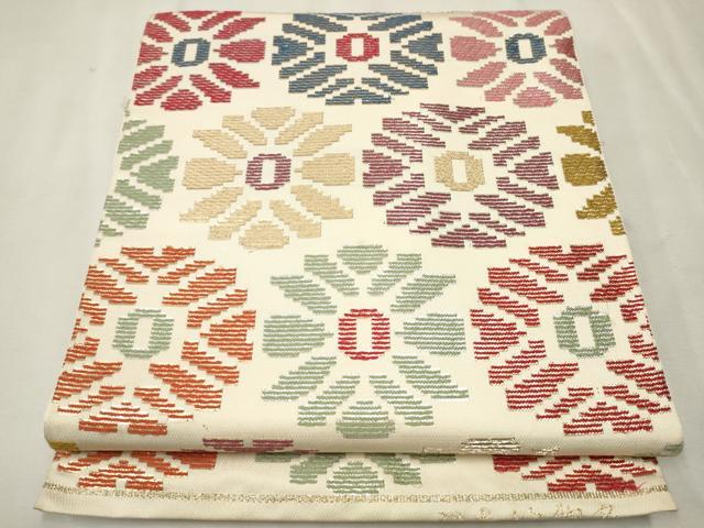 平和屋着物●六通柄 本袋帯 名物いちご 金銀糸 正絹 逸品 CAAV7111hy