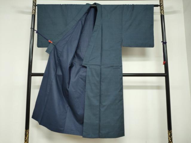 平和屋着物●男性　本場大島紬　アンサンブル　長羽織　100亀甲　総詰め　正絹　逸品　DAAZ7225ud 3