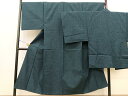 平和屋着物●男性 本場大島紬 アンサンブル 亀甲文様 羽裏:虎 正絹 逸品 BAAQ1371fw