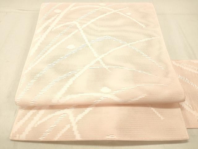 平和屋着物＊夏物 八寸名古屋帯 露草文 DABC8194cm