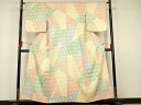 平和屋着物■上質な小紋 絞り 切嵌文様 正絹 逸品 AAAR0300iu