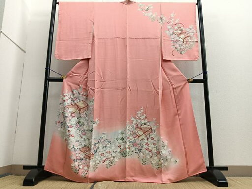 平和屋着物■訪問着 友禅 文箱花文 暈し染め 正絹 逸品 未使用 BAAQ7597ev 平和屋着物■訪問着 友禅 文箱花文 暈し染め 正絹 逸品 未使用 BAAQ7597ev