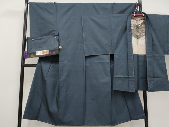 平和屋着物■極上 男性 本場大島紬 アンサンブル 100亀甲 総詰め 久保特製謹製 証紙付き 逸品 未使用 CYAA2723s5