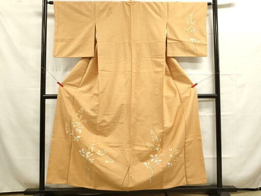 平和屋着物■訪問着 紬地 枝葉文 正絹 逸品 DAAO4719tw 平和屋着物■訪問着 紬地 枝葉文 正絹 逸品 DAAO4719tw