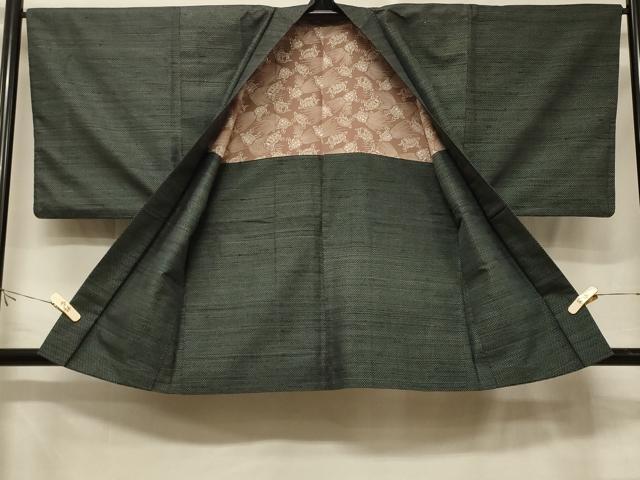 平和屋着物＃男性　羽織　紬地　絣文様　正絹　逸品　CABE5316in