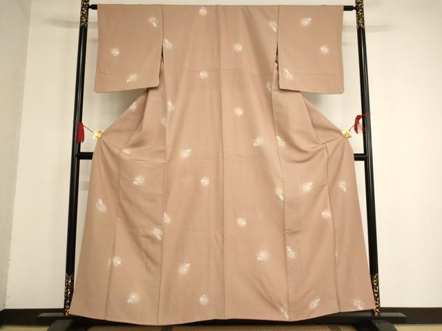 平和屋着物■上質な小紋 花丸文 蛍暈し 正絹 逸品 AAAR9065ja