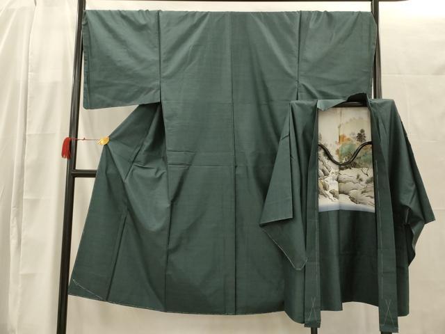 平和屋着物■男性 本場大島紬 アンサンブル 100亀甲 総詰め 正絹 逸品 AAAR4233fy
