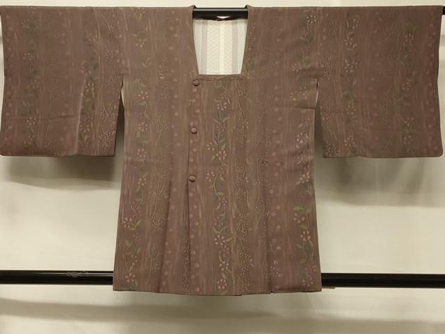 Kimono - 平和屋着物＃道行コート　草花間道　暈し染め　正絹　逸品　CABC4946in