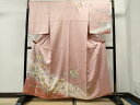 平和屋着物■訪問着 エ霞雪輪花文 暈し染め 金彩 正絹 逸品 CAAN1756yc