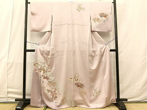 平和屋着物■訪問着 地紙草花文 暈し染め 金彩 正絹 逸品 BAAO5707bs 平和屋着物■訪問着 地紙草花文 暈し染め 金彩 正絹 逸品 BAAO5707bs