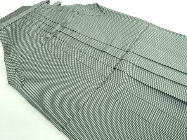 平和屋本店■極上　男性　人間国宝　甲田綏郎　精好仙台平　行灯袴　縞　逸品　DZAA8015kh5