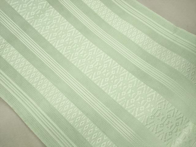 平和屋着物＊夏物　博多帯　八寸名古屋帯　献上　青磁鼠色　CAAV4903eg