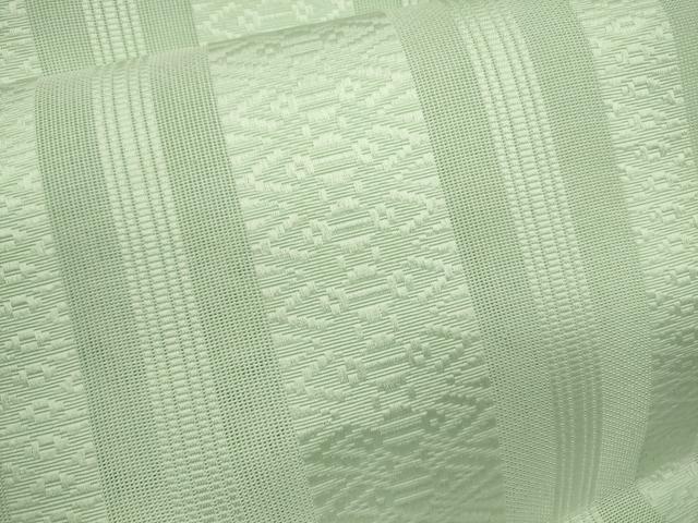 平和屋着物＊夏物　博多帯　八寸名古屋帯　献上　青磁鼠色　CAAV4903eg