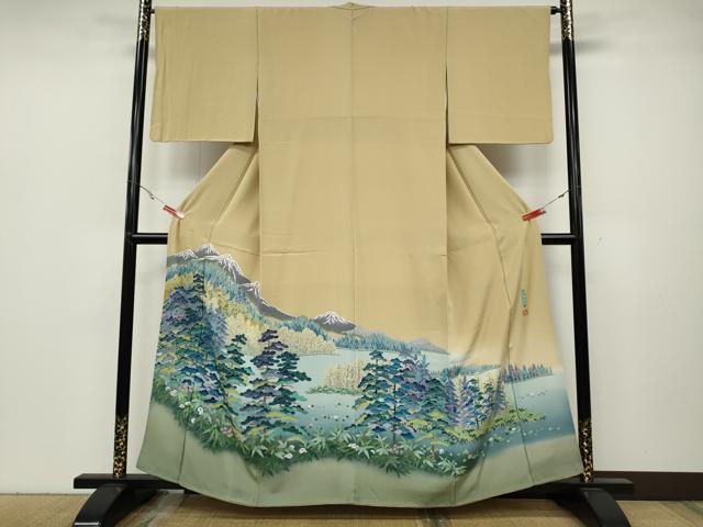 Kimono - 平和屋着物●豪華色留袖　友禅　作家物　彩賀旅情　正絹　逸品　CABA8007ut