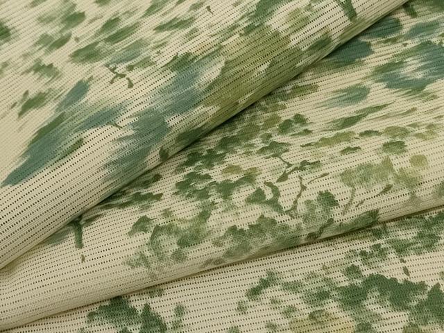 平和屋着物＊夏物　小紋　絽　樹林文　洗える着物　AABE1306jd