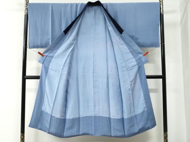 平和屋着物●男性　長襦袢　袷　手描き　東海道五拾三次　品川　箱根　暈し染め　正絹　逸品　未使用　CAAW7888yc