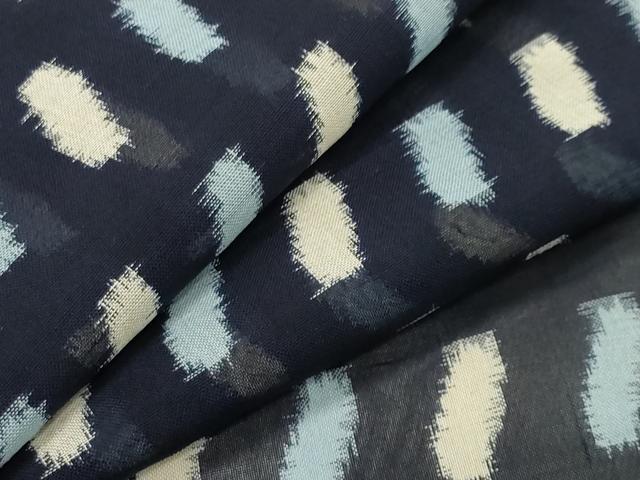 Summer Wear - 平和屋着物＊夏物　紗紬　吉祥文　正絹　逸品　CAAW9947gh