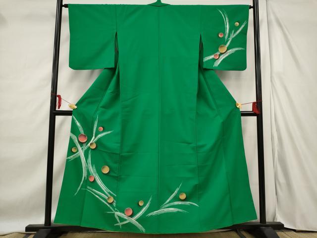 平和屋着物■訪問着　水玉　金彩　洗える着物　AABD6132st