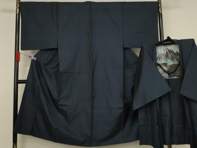 平和屋着物■男性 本場大島紬 アンサンブル 100亀甲 総詰め 正絹 逸品 AAAQ1615sx