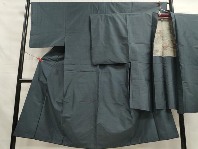 平和屋着物■男性 本場大島紬 アンサンブル 格子 正絹 逸品 DAAO5814ya