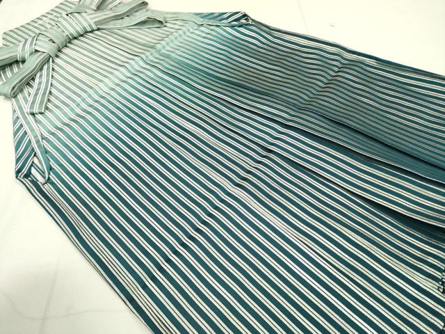 平和屋着物■男性 行燈袴 縞 銀糸 洗える着物 DAAP4716fe