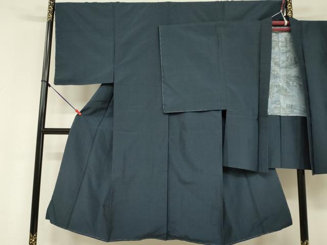 平和屋着物■男性 本場大島紬 アンサンブル 亀甲柄 正絹 逸品 未使用 DAAO4405ma