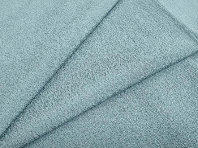 平和屋着物●洗える最高級着物　＜英＞はなぶさ謹製　色無地　藍鼠色　洗える着物　DABB0486ud