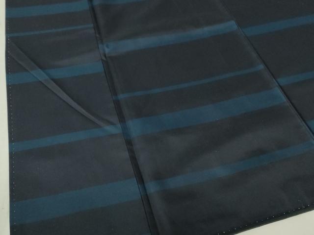 平和屋着物■本場縞大島紬　横段文　正絹　逸品　DAAP6321cm