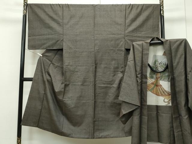 平和屋着物■男性 本場大島紬 アンサンブル 100亀甲 正絹 逸品 CAAP1819ze