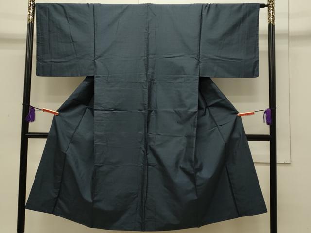 平和屋着物■男性　本場大島紬　泥染め　80亀甲　正絹　逸品　CAAO0812ku