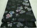 平和屋着物■極上 全通柄袋帯 葡萄蔦の葉 黒地 逸品 DZAA7429kh5